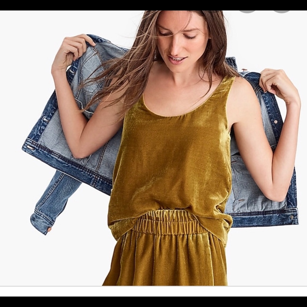 J. Crew Velvet top, size 4